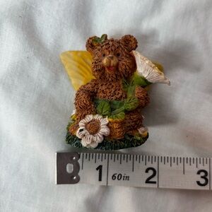 miniature bear angel collectible figurine